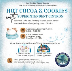 HOT COCOA & COOKIES SUPERINTENDENT CINTRON